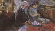 Edvard Munch Beside the table oil on canvas